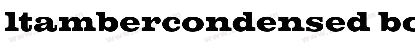 ltambercondensed bol字体转换